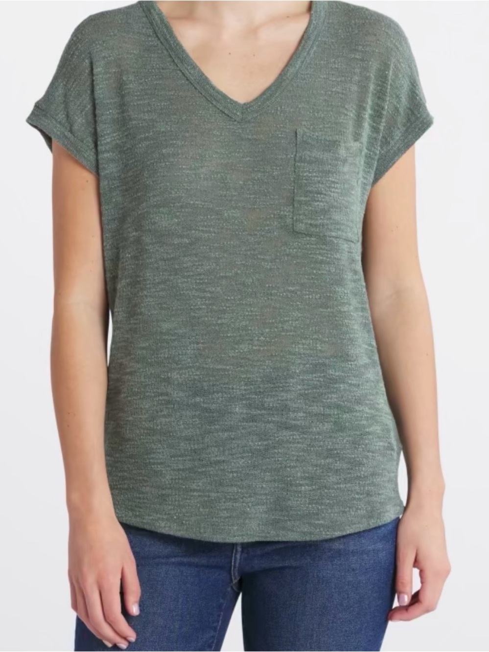 Pink Clover Knit V Neck Shirt
